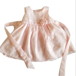 Princess Faith 2 Piece Dress|Bloomers Pink Baby Girls 12 months